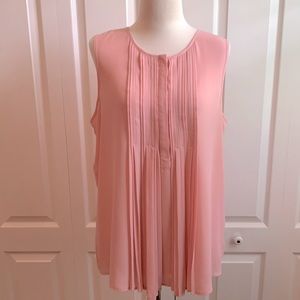 Women’s Top, Large, Pink, Sleeveless,Polyester.